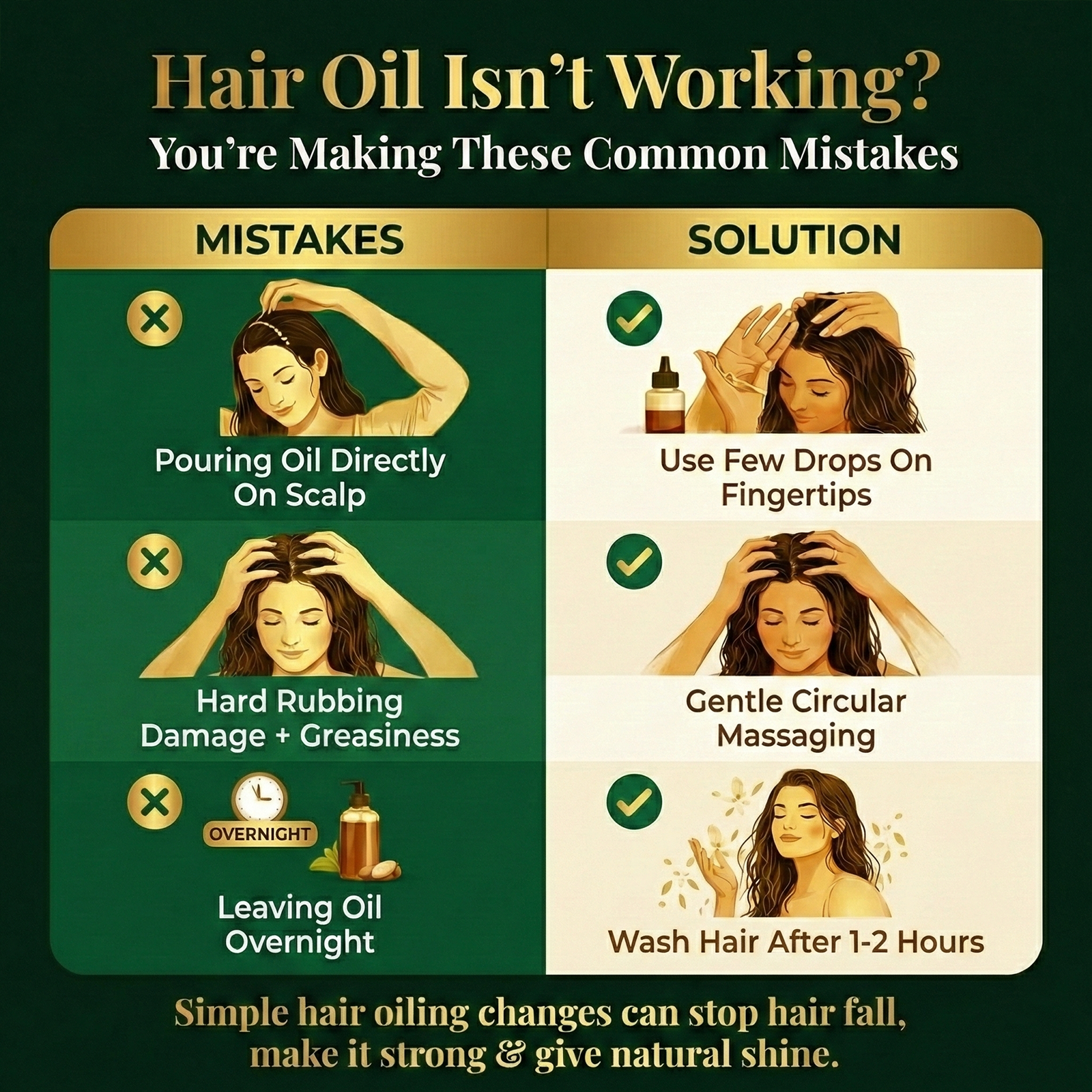 GlowDoze Herbal Hair Growth Oil - 200ml | Daily Nourishing Serum for Length & Volume